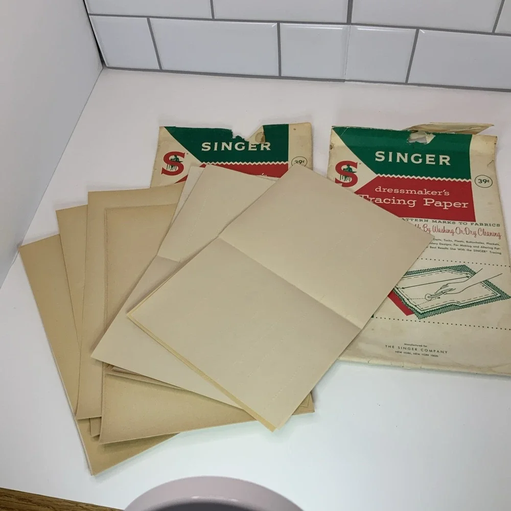 Vintage Singer Dressmakers Tracing Paper Printed In USA